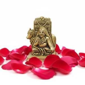 Brass Raghavendra Swamy & Kamadhenu Idol || Statue for Home, Pooja Room & Office Décor