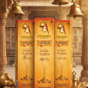 Mangaldeep Temple Incense Sticks (3 Pack) | Premium Quality Fragrance | Bring Home Divinity