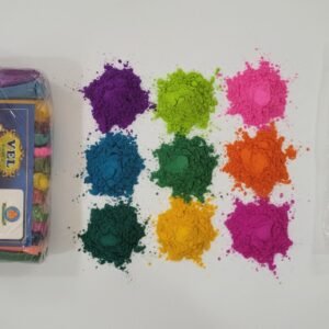 VEL Brand Glitter Shine Special Rangoli Colours Mix | Pack of 15 different colors