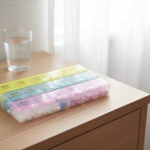 Medicine Organizer – Morning | Noon | Night (7 Days, 21 Compartments)