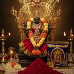 Authentic Madurai Sri Meenakshi Kumkum Powder (Dark Red) | 3 pack -Each 40 Grams pocket