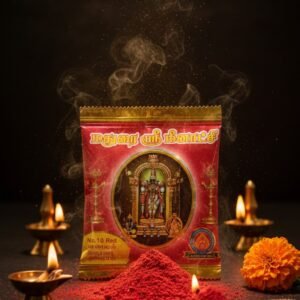 Authentic Madurai Sri Meenakshi Red Kumkum Powder | Pack of 3 - Each 40 Grams