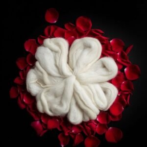 Premium Flower Shaped Cotton Wicks (Pushpam Thiri) | Long Burning Pooja Batti for Deepam | Pure Cotton Pack 10