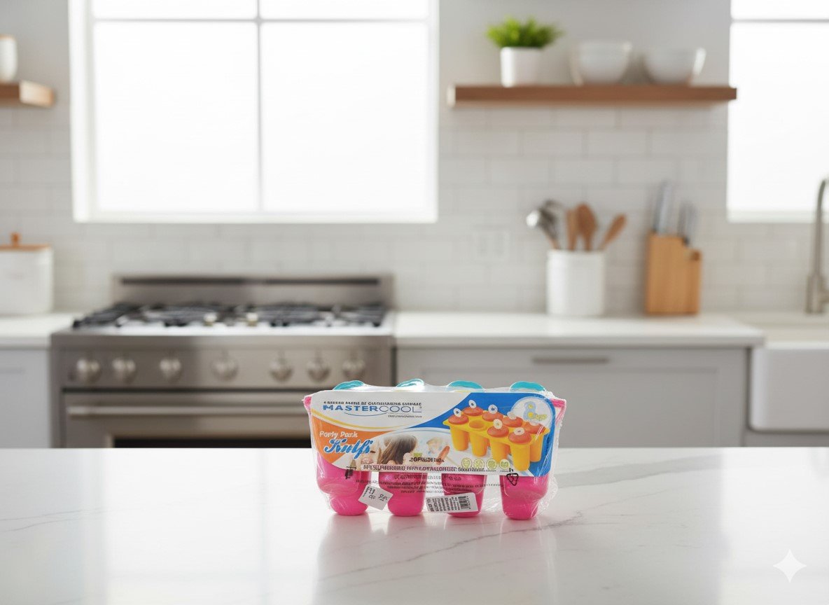 Mastercool Party Pack Kulfi Mould – 6 Cup Ice Popsicle Maker | Reusable - Image 4