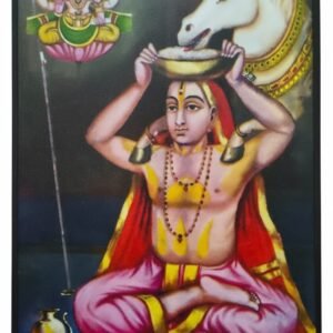 Sri Vadiraja Tirtha (Sode) HD Matt Finish Photo Frame - 8x12 Inch | Spiritual Wall & Table Frame for Pooja Room, Living Room