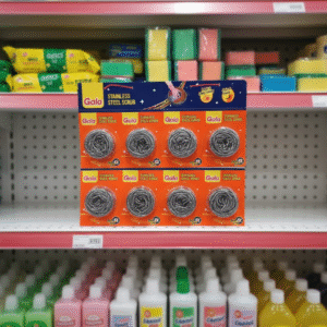 Gala Stainless Steel Scrub – Heavy Duty Rust-Free Kitchen Cleaning Scrubber (Pack of 4)