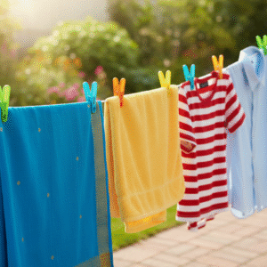 Hao Pan Colourful Cloth Pin Clips| Laundry Clips for Drying Clothes | Pack of 50