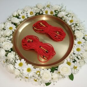 Traditional Padmanabha Swamy Sacred Thread – 2 Set | 14-Knot Silk Anantha Dhara for both Men & Women |  Chaturdashi Vratam