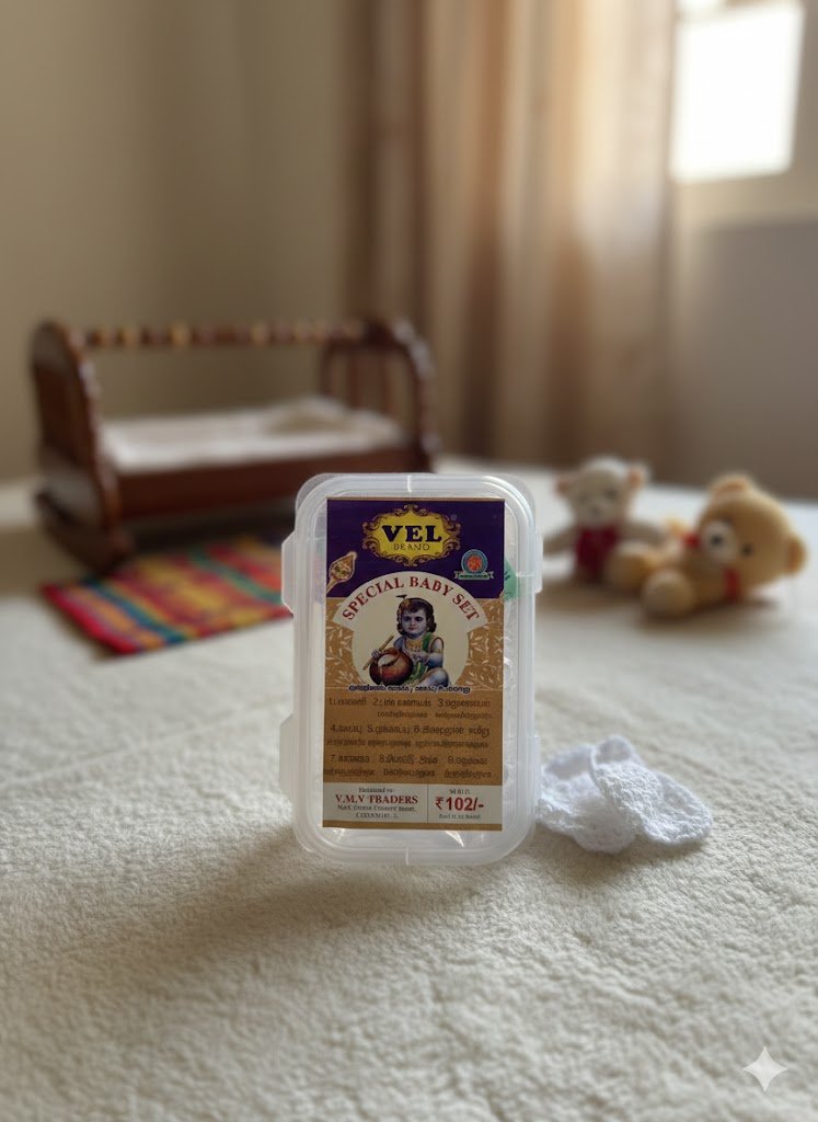 Special Baby Set – 9 items| South Indian Traditional Natural Essentials for Newborn Care