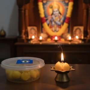 Pure Full Ghee Deepam – Pack of 25 pcs | Handcrafted for Auspicious Pooja Rituals