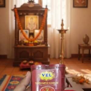 Original Thazhampoo Kumkum 10gram/pc | Pack of 10 pcs | Pure Temple Grade Kumkum for Pooja & Religious Rituals