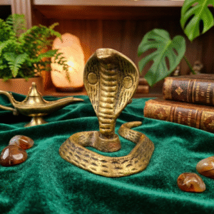 Majestic Brass Naga Idol (Cobra): Symbol of Divine Protection & Power