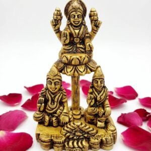 Lakshmi Kuber Brass Idol|Handcrafted Antique Brass Lakshmi Kuber for Divine Wealth & Prosperity| Pooja Room & Home Décor