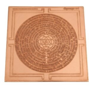 Shree Purushasukta Yantra in Copper Plate – Vedic Sacred Geometry for Prosperity, Protection & Spiritual Growth | Pooja & Vastu Energized Yantra for Home & Office| 3 *3 inches Dimension
