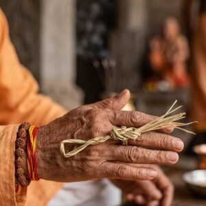 Premium Vedic Dharbha Grass Ritual Knot Collection| Dharbha Pavitra -Pack 0f 10