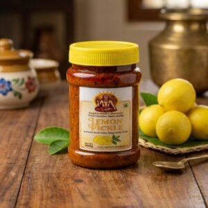 Authentic South Indian Lemon Pickle (300g) | Traditional Home-Style | Premium Quality