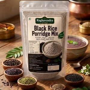 Black Rice Porridge Mix | Karuppu Kavuni Health Mix | Healthy Breakfast Mix  | Rich in Protein & Fiber Health Mix| No Artificial Preservatives | 250g