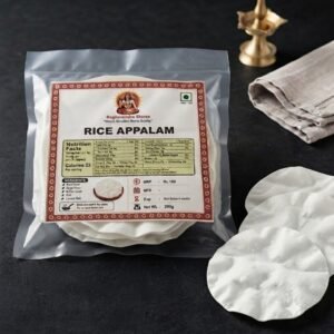 Homemade Rice Appalam 200g | Traditional South Indian Appalam | Crispy Rice Papad | FSSAI Certified