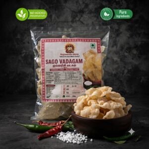 Traditional Sago Red Chilly Vadagam (Javvarisi Vadagam)|Homemade Javvarisi Red Chilli Vadagam|Sun-Dried Sago Vadagam|250g