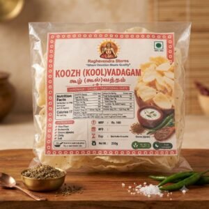 Traditional Koozh Omam Vadagam| Home made Rice Koozh Vadagam | Omam Vadagam - 250 g