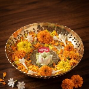 Antique Brass Flower Bowl |Traditional Pooja Bowl for Flower Decoration, Floating Flowers, Festive Décor| Elegant Home Décoration
