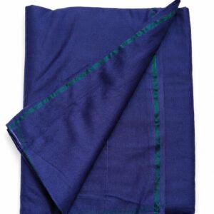 Premium Bhagalpuri Dhoti with Angavastra| 3 Metre Dhoti with 2 Metre Upvastra (Dupatta)| Blue Pure Soft Cotton Material for Traditional Ritual & Pooja Wear
