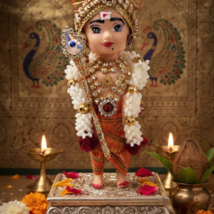 Mini Lord Murugan Doll |Navaratri Golu & Marriage Decoration 4.5 Inch   | Fully Decorated Lord Murugan Bommai