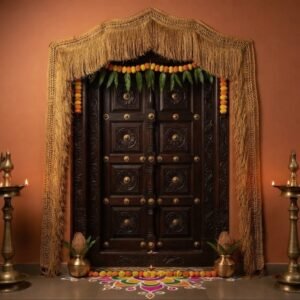 Paddy Thoranam 47 Inches | Traditional Rice Paddy Hanging for Door & Pooja | Auspicious Home Decoration